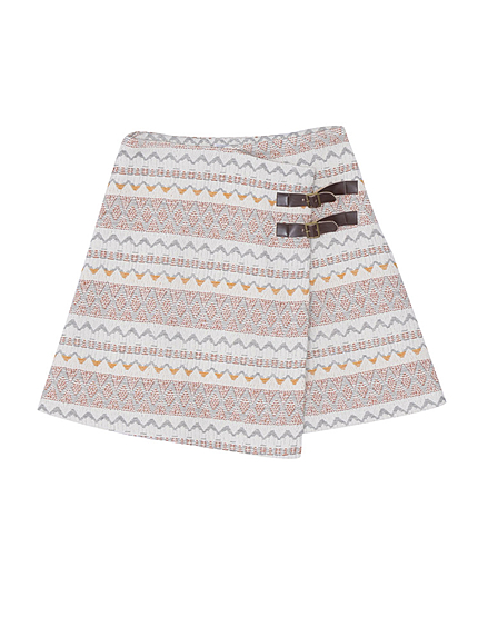 【dazzlin】オルテガ柄巻きスカート