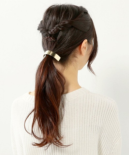 〓JC メタル ホソプレート ヘアゴム