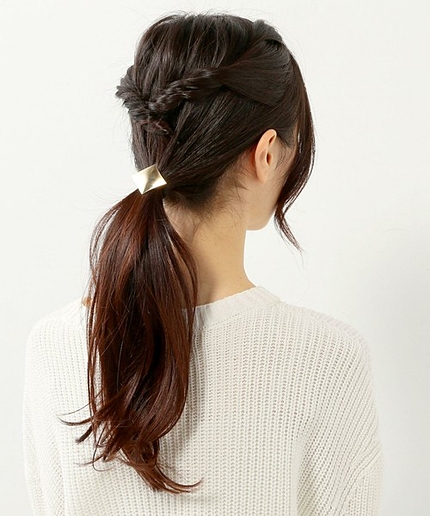 〓JC ダイヤ プレート ヘアゴム