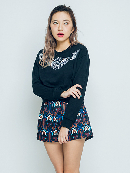 オリエンタルパターンショートパンツ