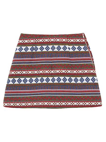 エスニックパターンスカート