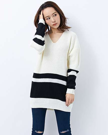 【1／14ヒルナンデスご紹介商品】裾ラインV／Nチュニック（ＯＵＴＬＥＴ）