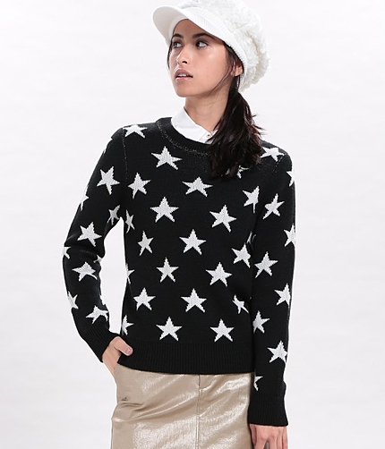星柄Wジャガードプルオーバー