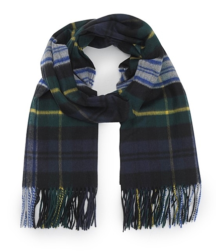 【Johnsotons of Elgin】カシミアチェックストール