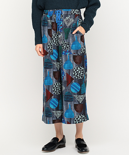 ポタリープリント ワイドパンツ（Paul by Paul Smith)