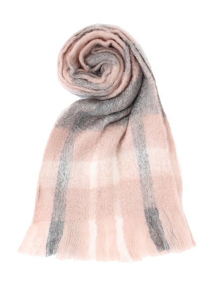 【KARYN】 ペールトーンチェックストール