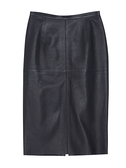 シープレザーペンシルスカート