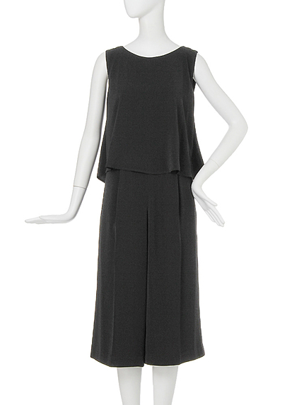 【FEMININE】レイヤードドレスオールインワン