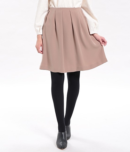 ダブルクロスタックフレアスカート