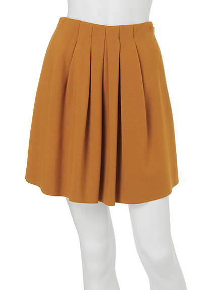 【DUO】 ボンディングカットタックスカート