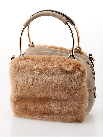 ファー切り替えミニBag
