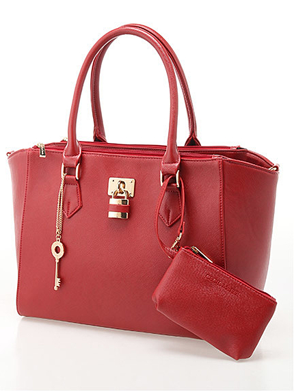 KEYチャーム×ミニポーチ付きBAG