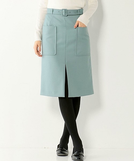 〓★JOCSL 前スリット ベルト付き タイトスカート