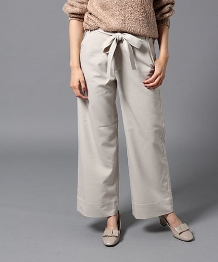 ベルトツキワイドパンツ