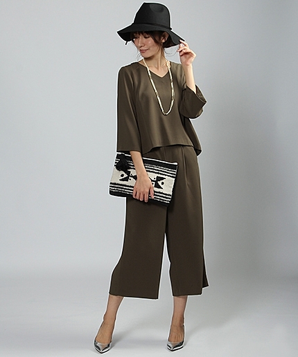 ジョーゼットセットワイドパンツ