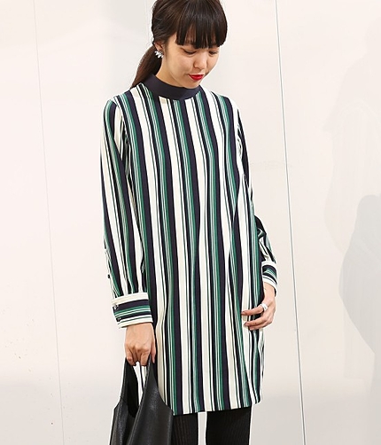 ランダムストライプドレス