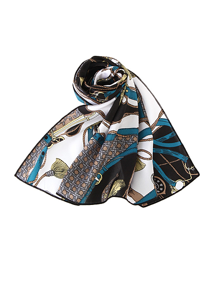 チェーン柄スカーフ