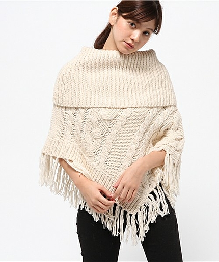 アクリルウールケーブルポンチョ/AEBC AC/W CBL ポンチョ