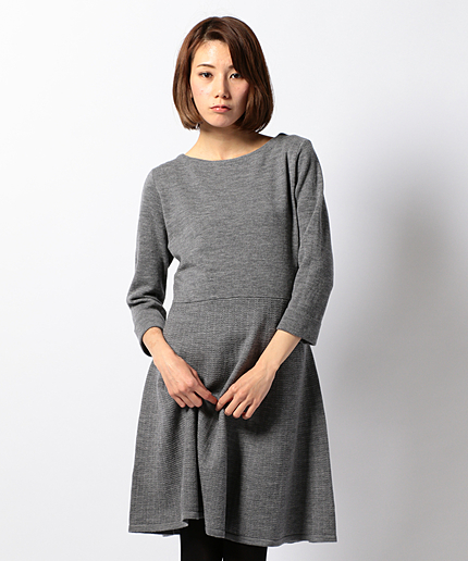 ウールミラノワンピース　ワンピース