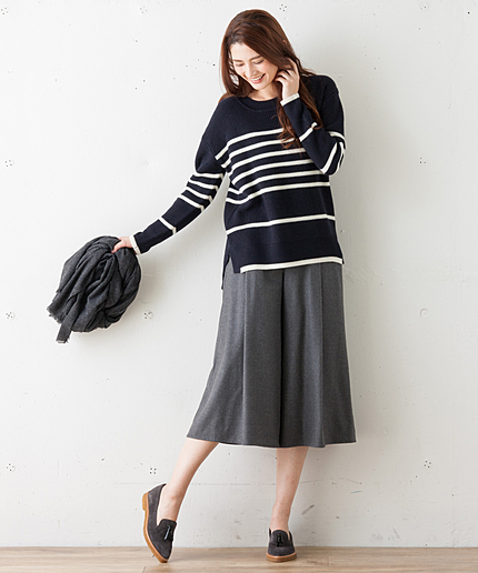 ソフトサキソニー ガウチョパンツ