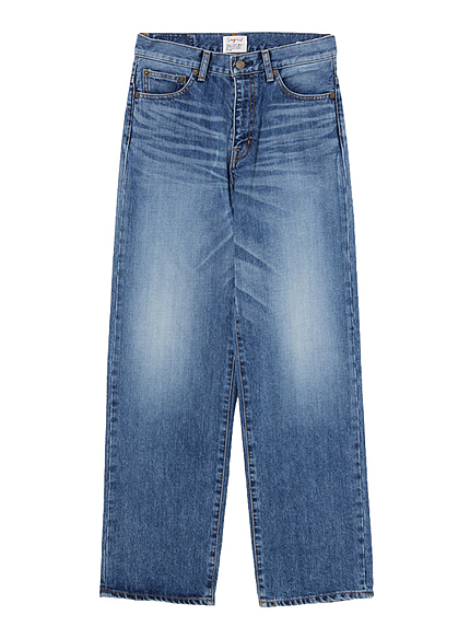 ブリーチワイドデニム