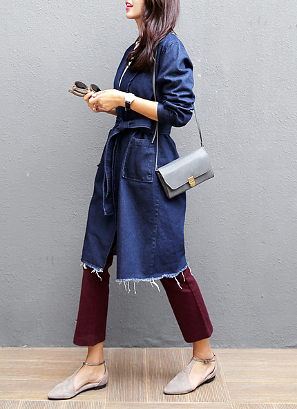 切りっぱなしデニムコーディガン・全2色・b45218