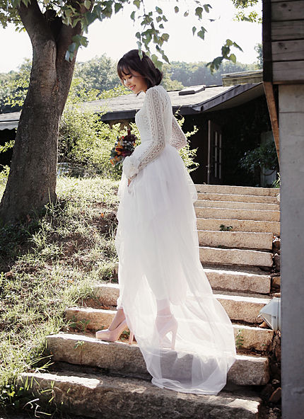 ロングテールマキシチュールスカート・全1色・e43023