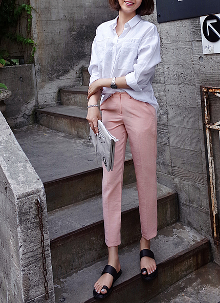 センタープレステーパードパンツ・全3色・t44822