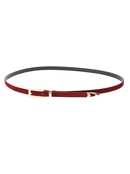 スウェードタッチ細ベルト