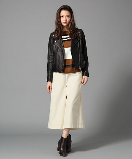 【LADIES / WEB限定予約】ラムレザーＷライダース