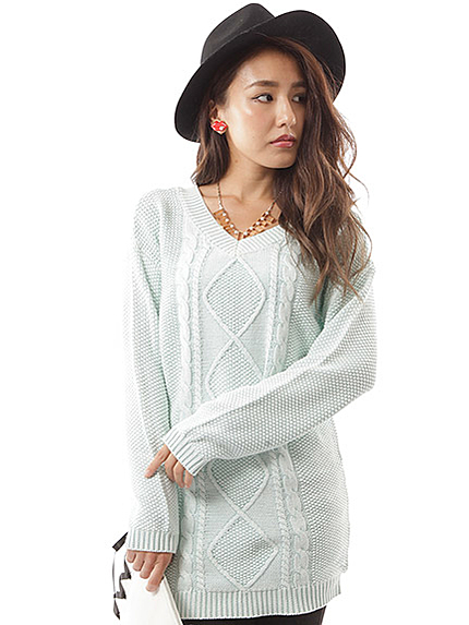 2WAYケミカルニットワンピ