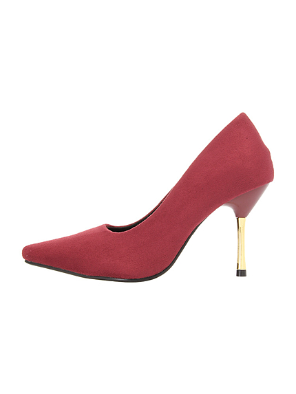 メタルヒールパンプス