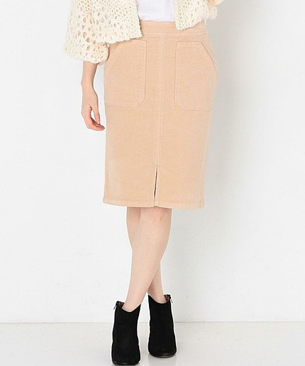 コーデュロイスリットスカート/AEFC CORD スリット SK