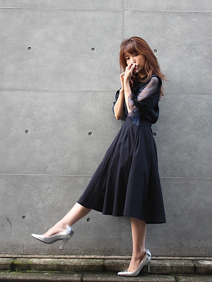 ボリュームフレアスカート