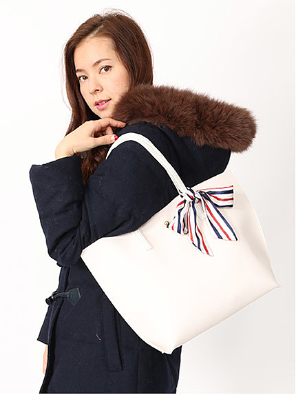 リボン付トート