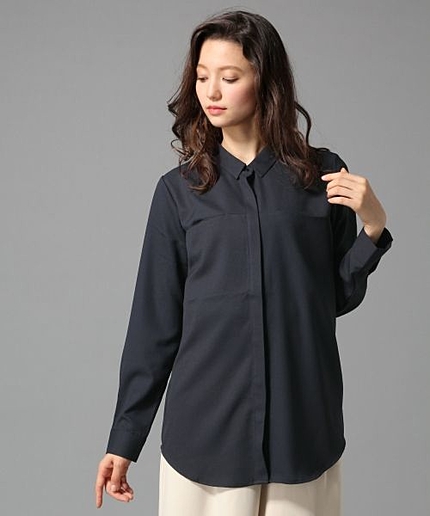 【LADIES】シームポケットシャツ