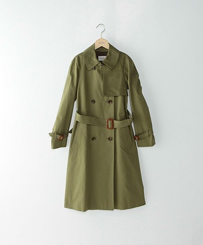 ＜steven alan＞COTTON LONG TRENCH COAT/ﾄﾚﾝﾁｺｰﾄ　◇