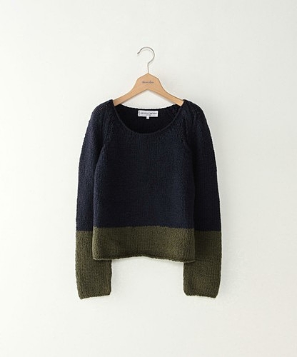 <A PIECE APART>COLOR BLOCK SWEATER/ニット