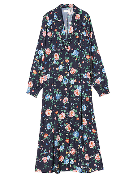 ７０’Ｓレトロ花柄巻きワンピース