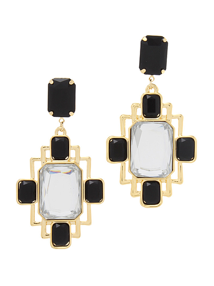 【LIFE】スクエアモチーフイヤリング