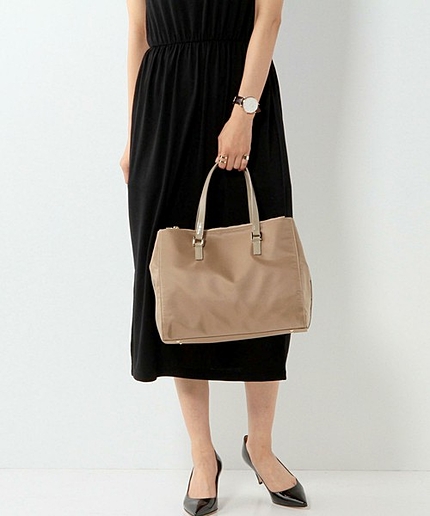 UBBT ナイロン 2ジップ トートバッグ