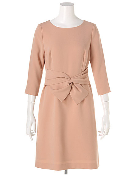 フロントリボンAラインワンピース