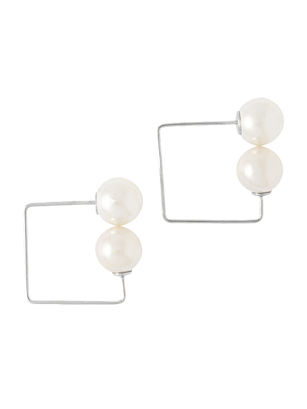 2WAYパールARTピアス