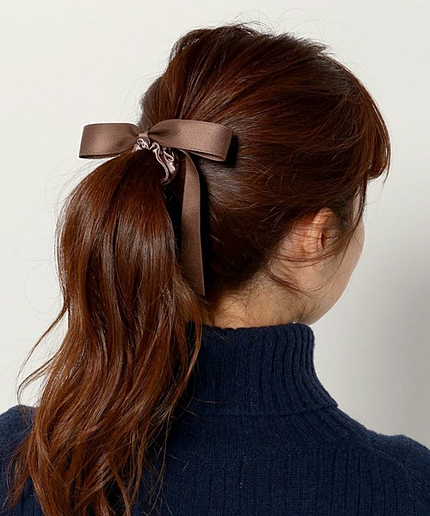 〓 JOC サテン リボン シュシュ　/　ギフト