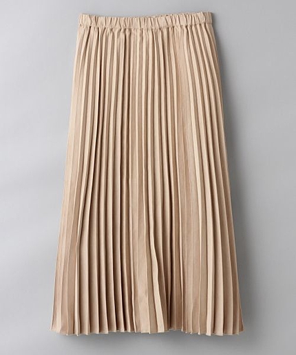 スエードプリーツスカート