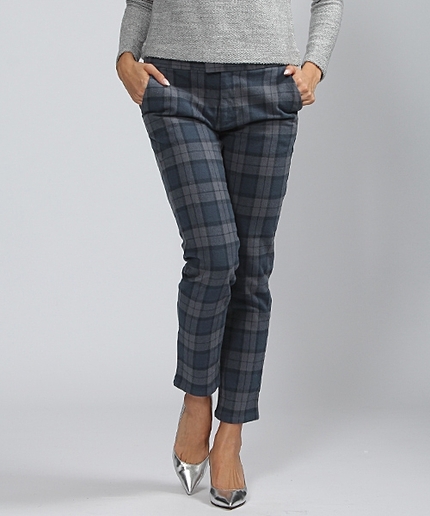 チェックパンツ