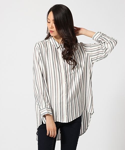 【WEB限定価格】レーヨンロングシャツ長袖