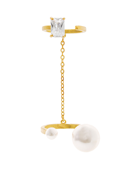 チェーンパールリング