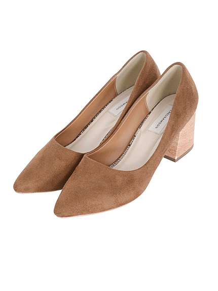 Springチャンキーヒールパンプス