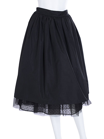 リバーシブルチュールスカート